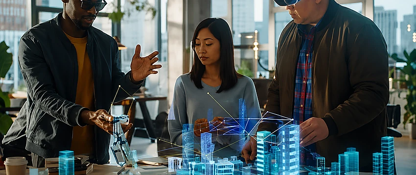 Business team exploring Agentic AI in business