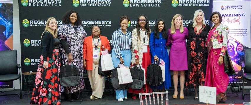 Women leaders and panellists at the Regenesys Women in Business and Leadership Conference